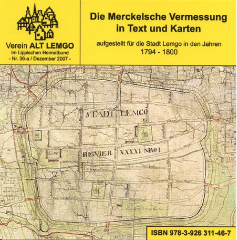 Die Merckelsche Vermessung in Text und Karten (Lemgo)